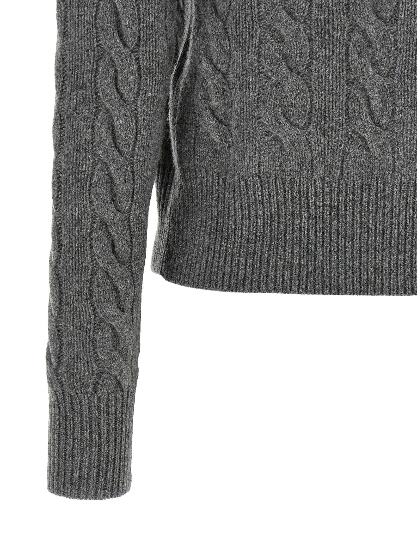 Cable knit cardigan