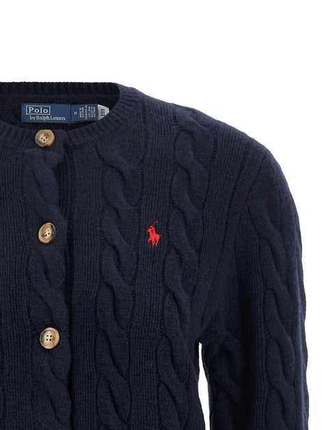 Cable knit cardigan