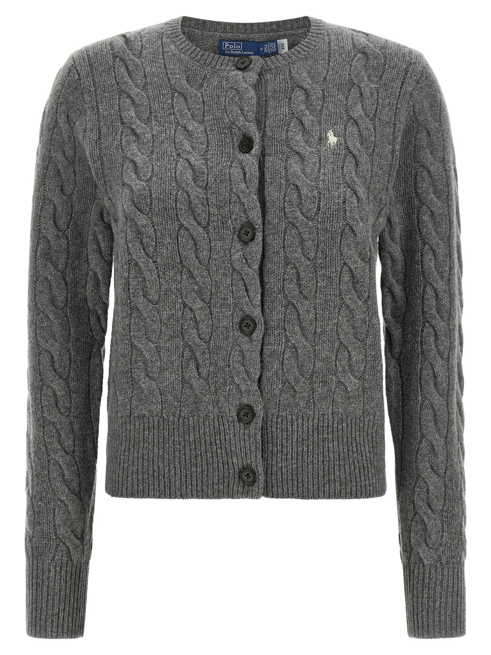 Cable knit cardigan