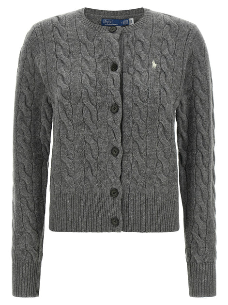 Cable knit cardigan
