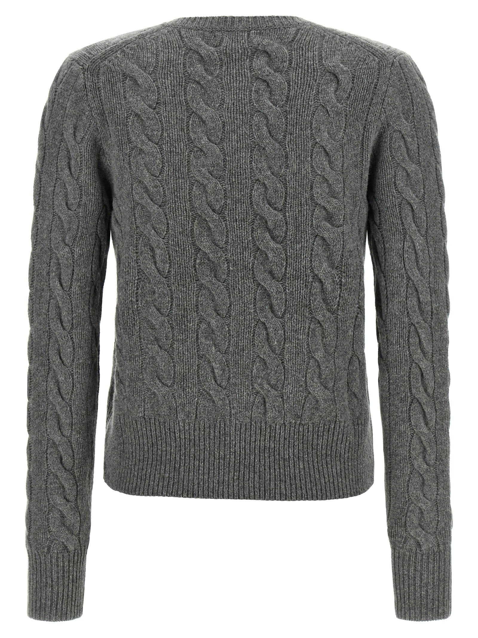 Cable knit cardigan