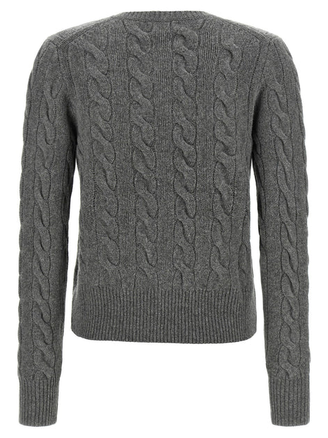 Cable knit cardigan