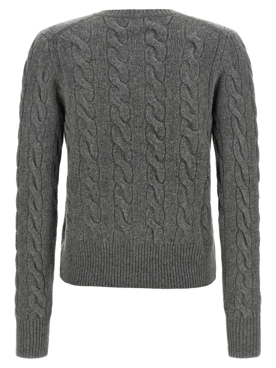 Cable knit cardigan