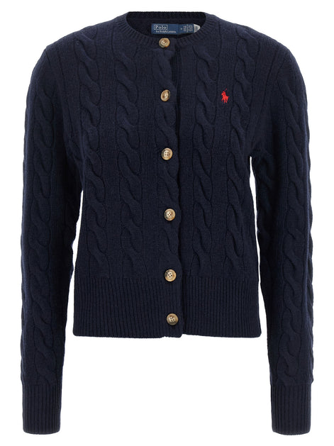 Cable knit cardigan
