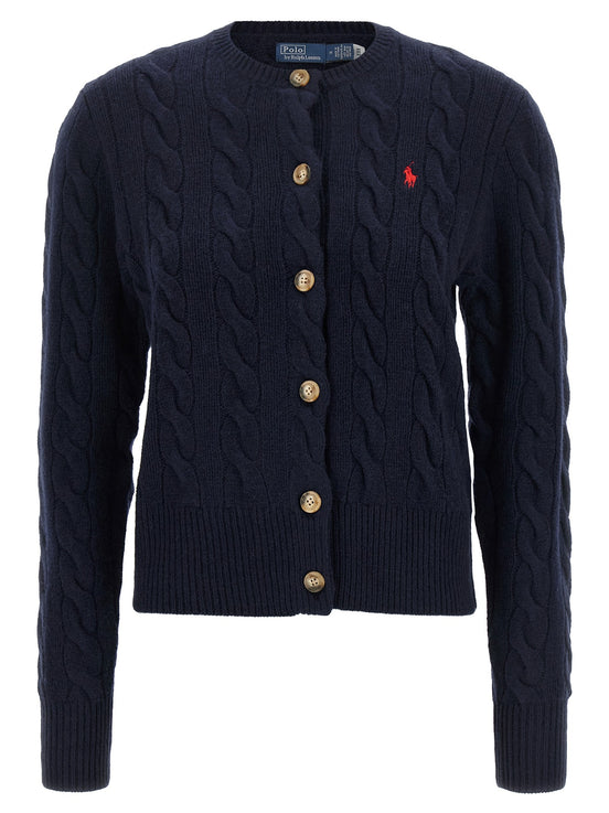 Cable knit cardigan