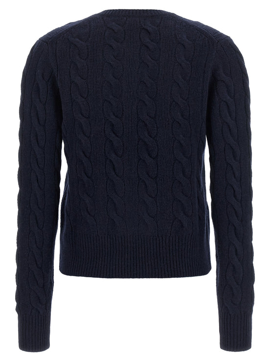 Cable knit cardigan