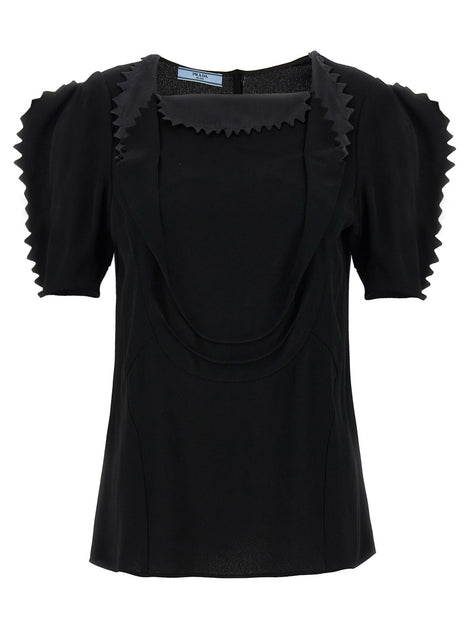 Cady crêpe top