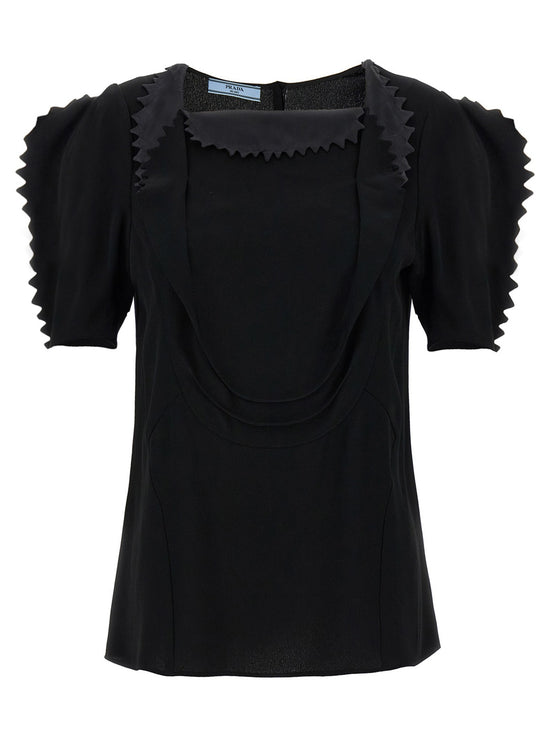 Cady crêpe top