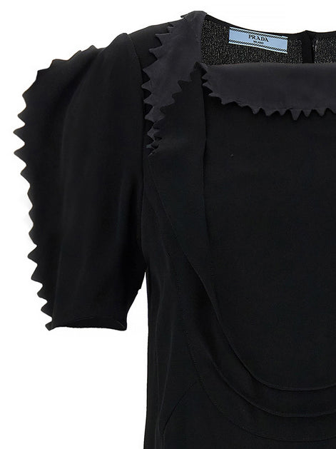 Cady crêpe top