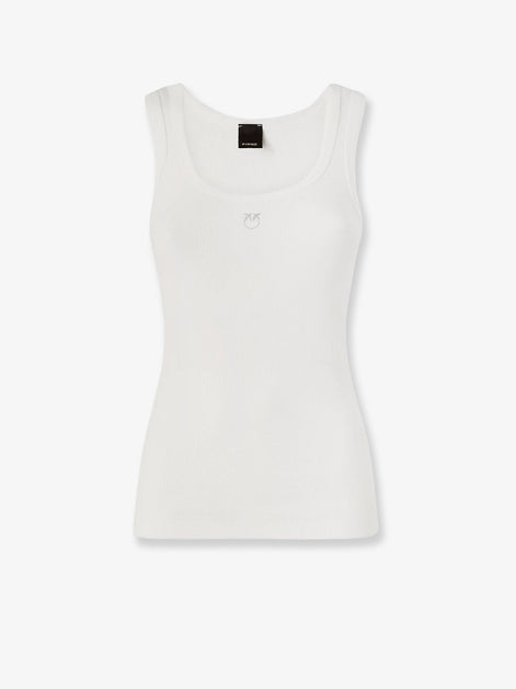 Calcolatore Cotton tank top with Love Birds logo on the front