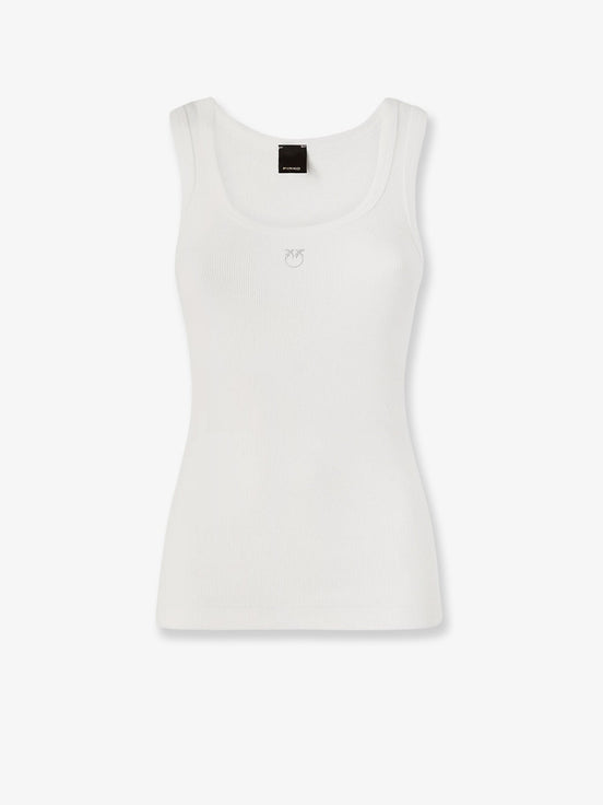Calcolatore Cotton tank top with Love Birds logo on the front