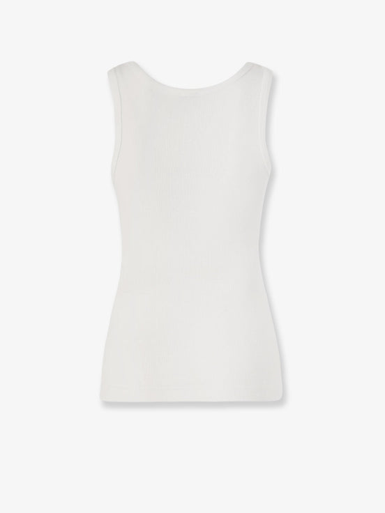 Pinko Calcolatore Cotton tank top with Love Birds logo on the front