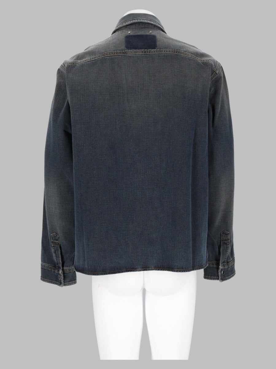 Golden Goose Camicia Slim Fit In Denim Di Cotone