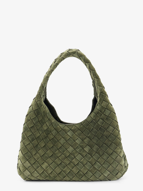 Campana Intrecciato suede shoulder bag