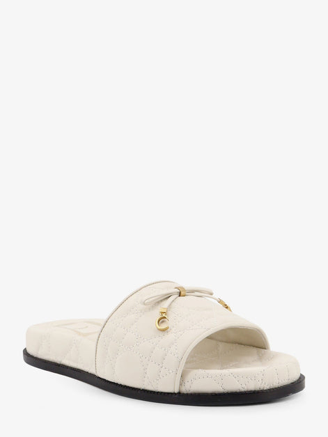 Cannage quilted leather sandals