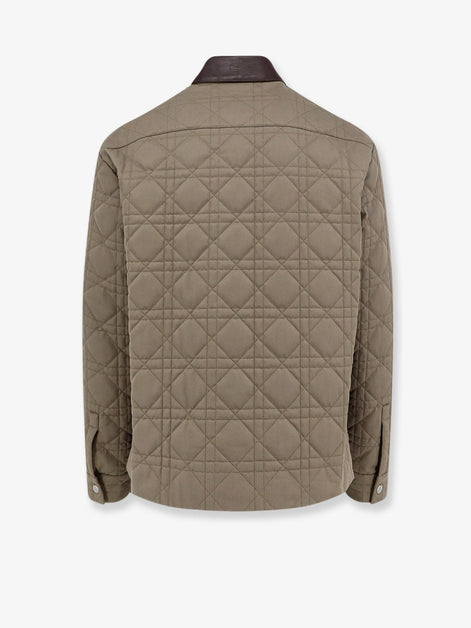 Cannage Shirt/Jacket with Dior patch and leather collar