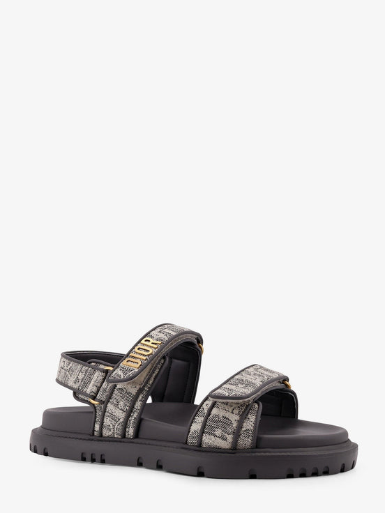 Canvas Dioract flat sandals