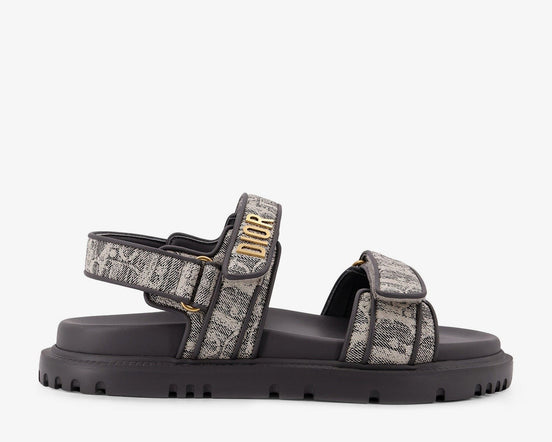 Canvas Dioract flat sandals