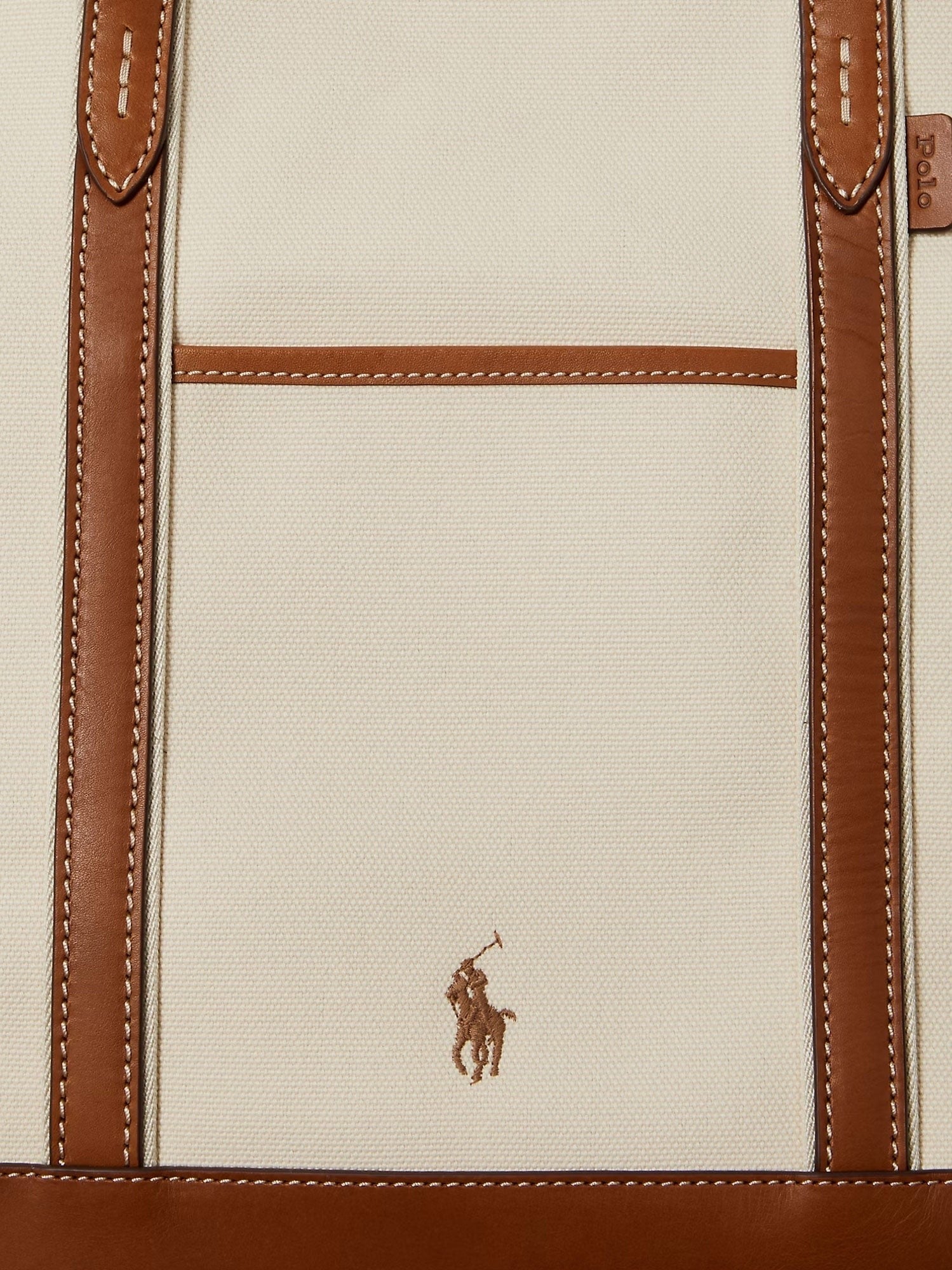 Polo Ralph Lauren Canvas shopping bag with embroidered logo