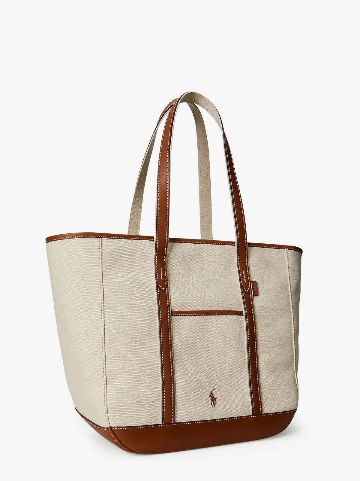 Polo Ralph Lauren Canvas shopping bag with embroidered logo