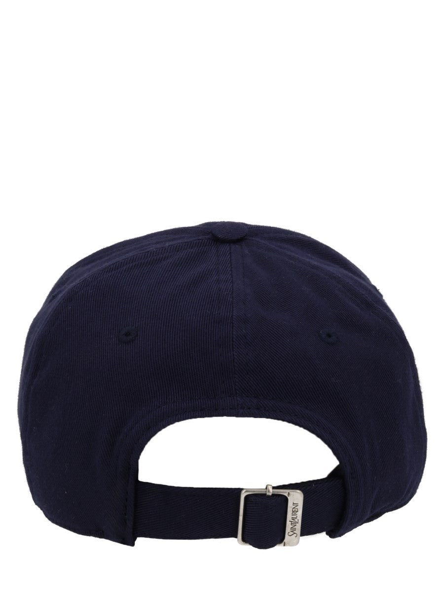 Saint Laurent Cappello Da Baseball Con Logo