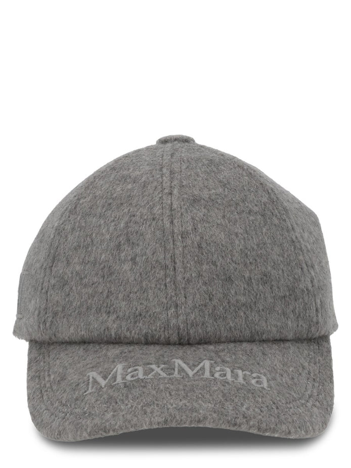 CAPPELLO DA BASEBALL IN CASHMERE CON LOGO