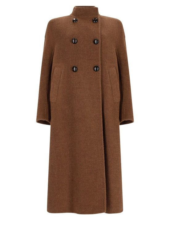 Cappotto Cocoon In Baby Lama