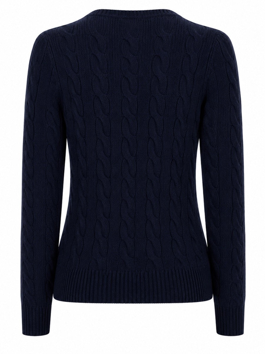 Polo Ralph Lauren CARDIGAN A TRECCE CON LOGO