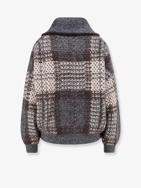 Double 'Dazzling Tartan' cardigan