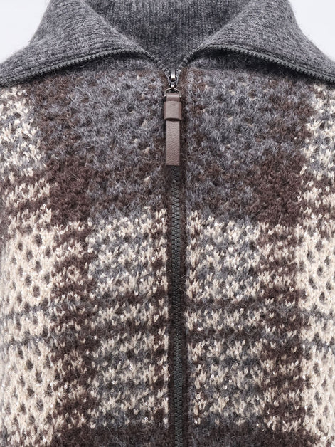 Double 'Dazzling Tartan' cardigan