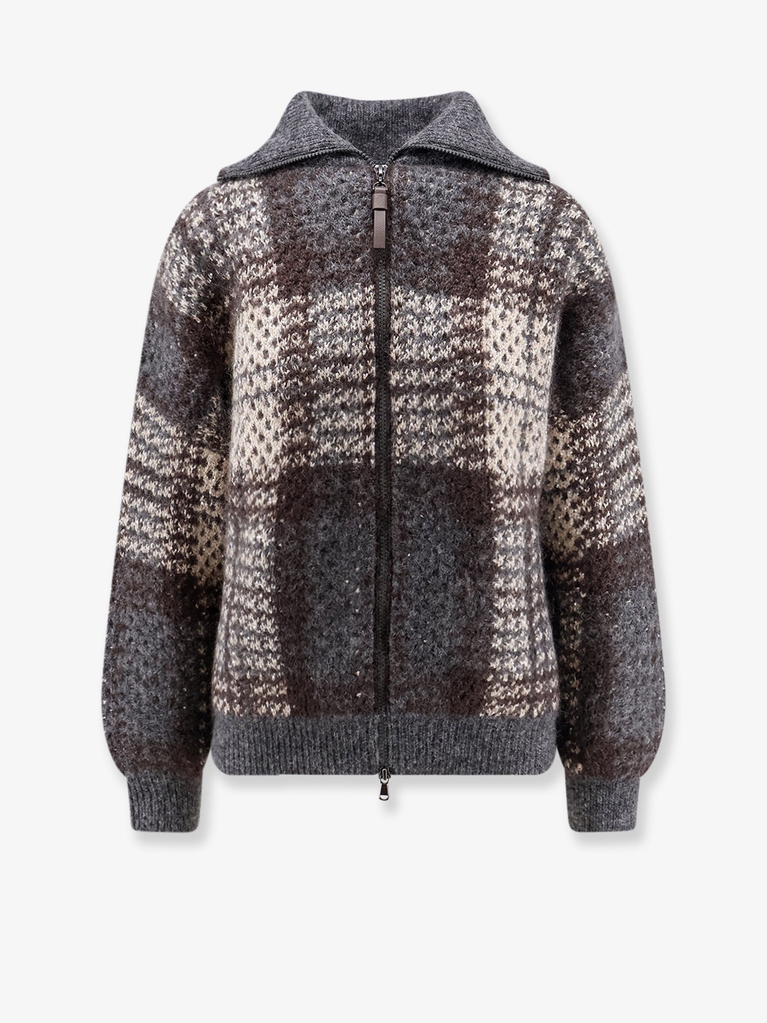 Double 'Dazzling Tartan' cardigan