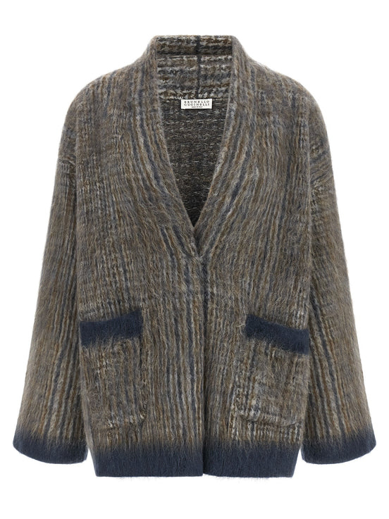 Cardigan with scarf