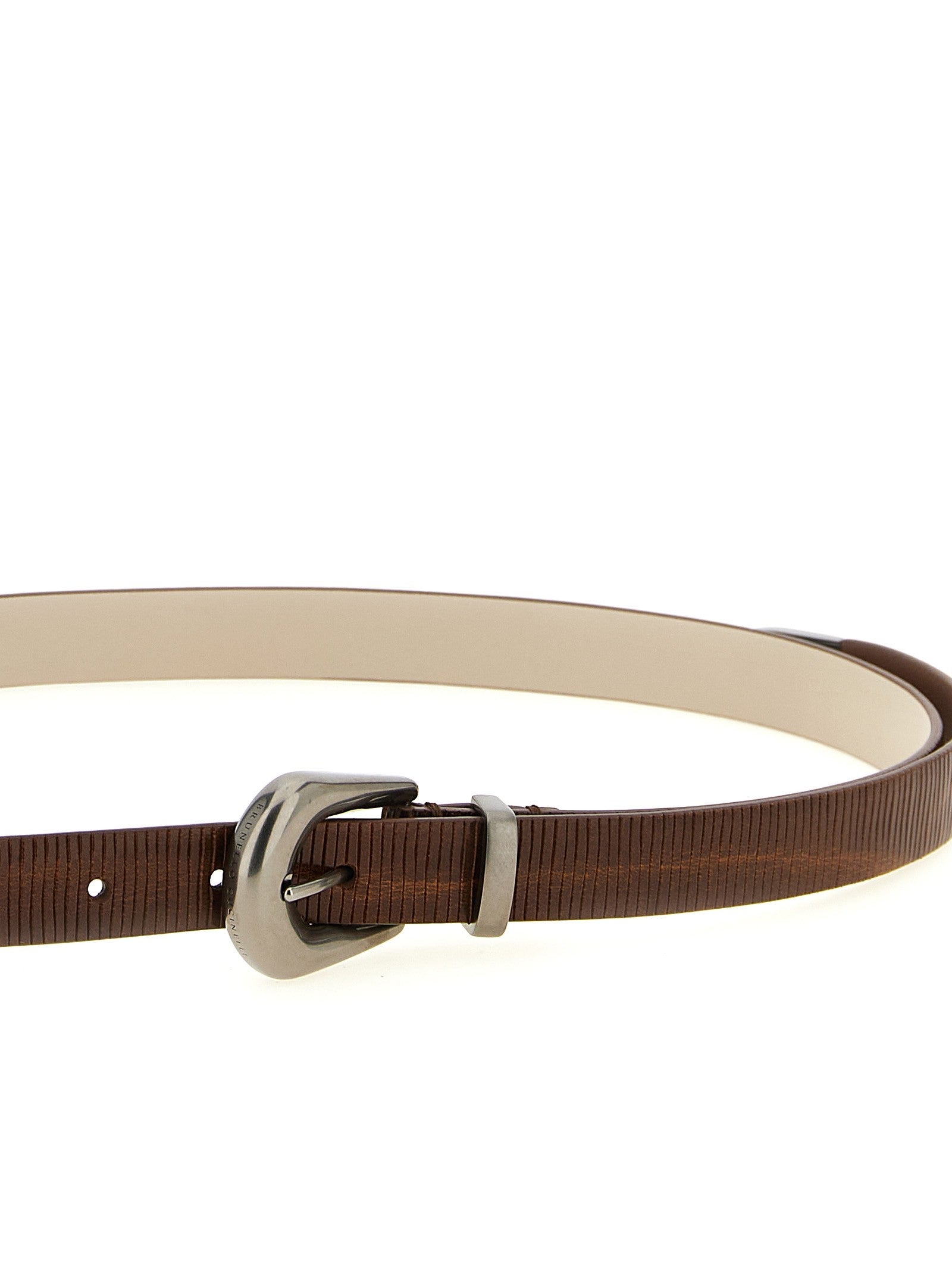 Brunello Cucinelli Carved leather belt