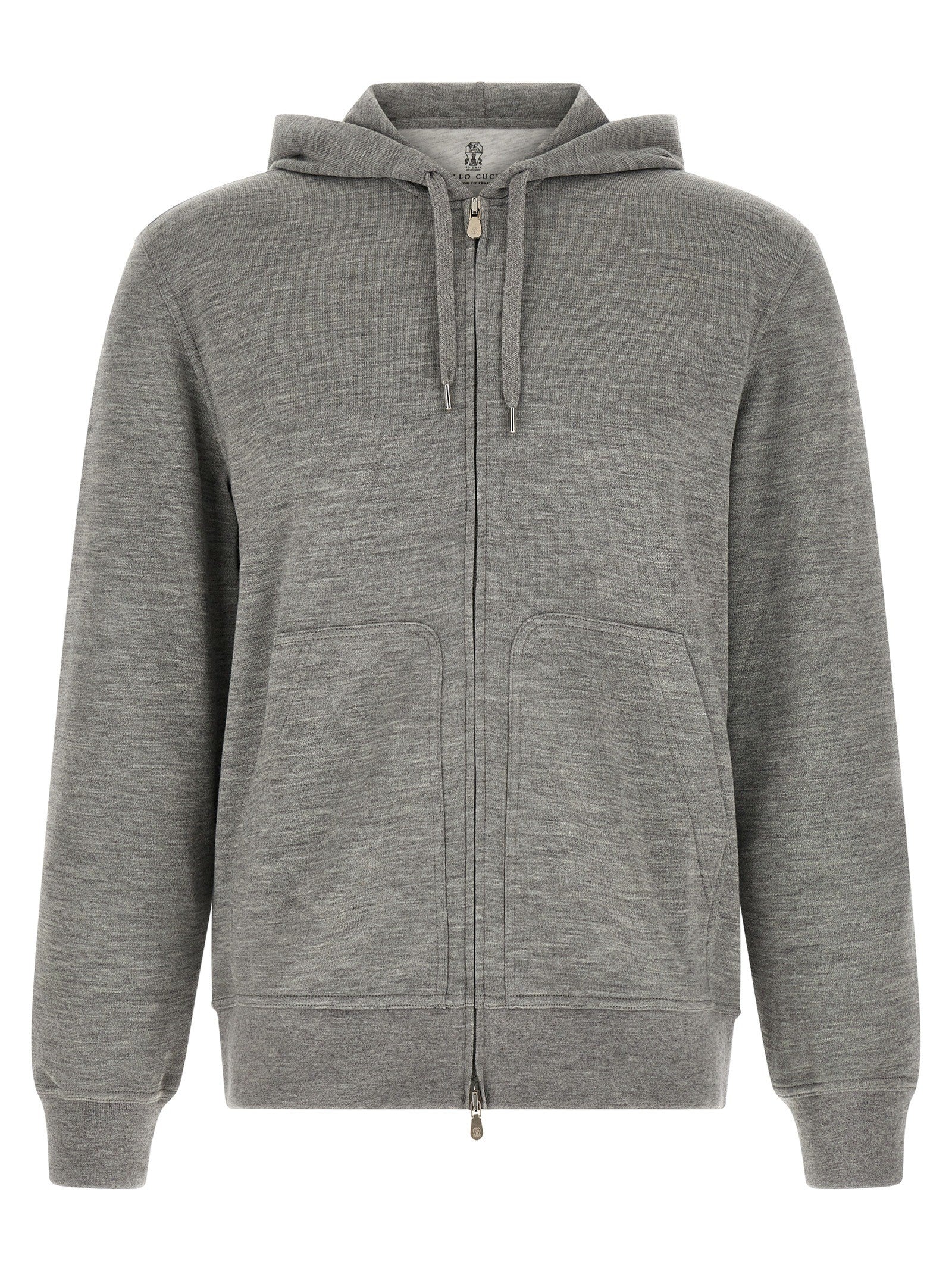 Cashmere and silk hoodie