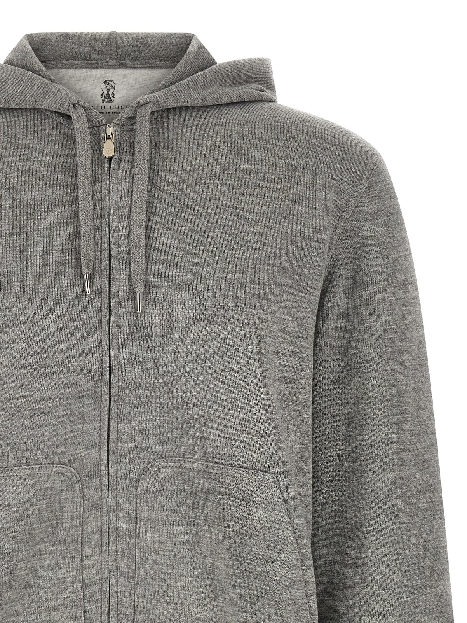 Cashmere and silk hoodie