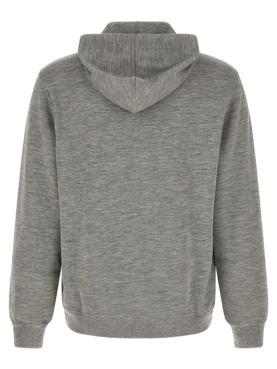 Cashmere and silk hoodie