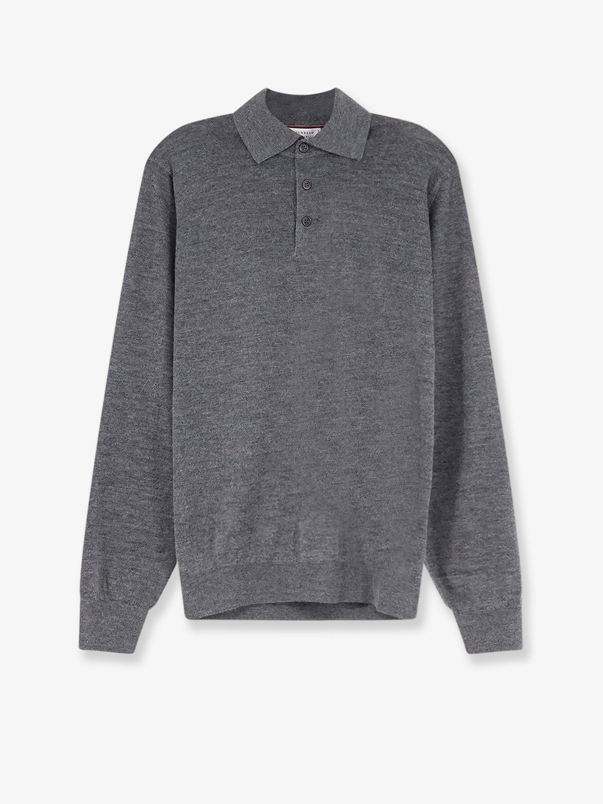 Cashmere and silk polo shirt
