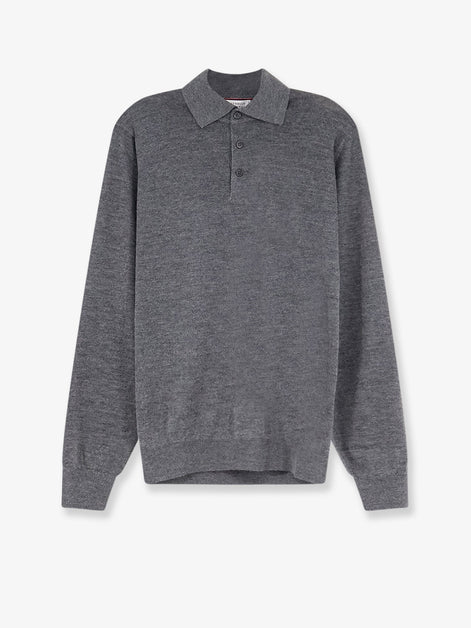 Cashmere and silk polo shirt