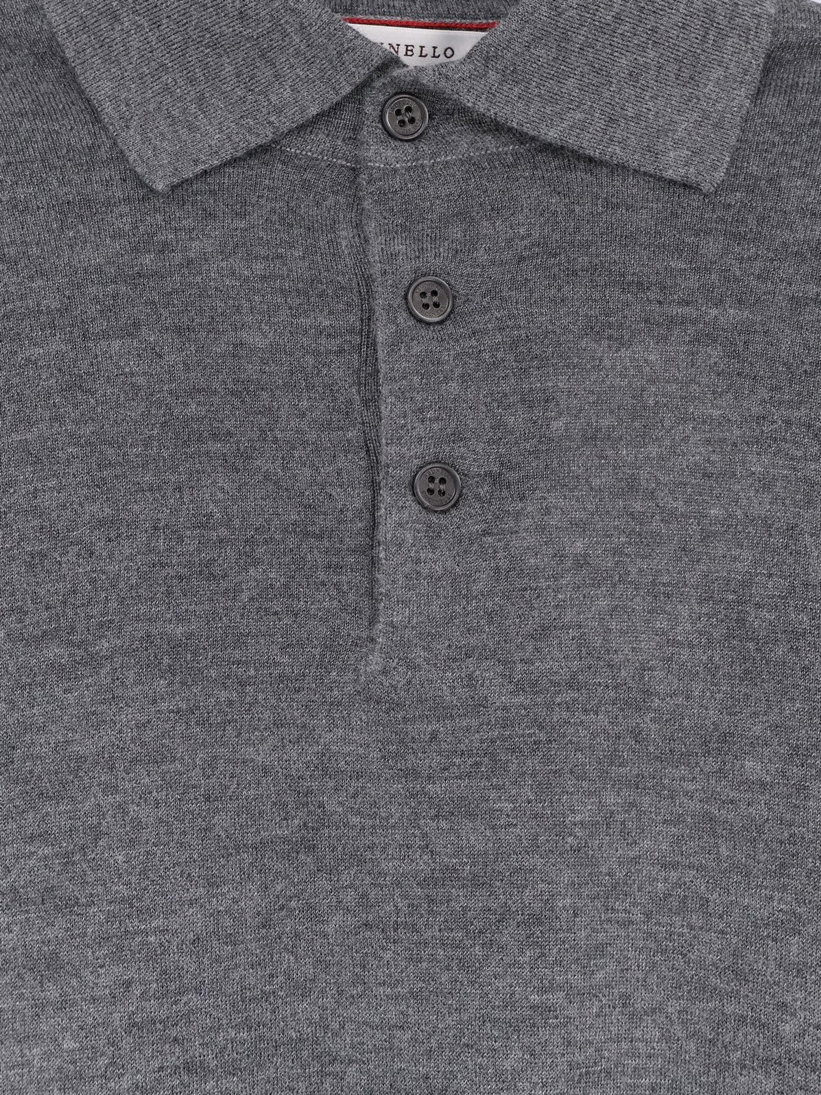 Brunello Cucinelli Cashmere and silk polo shirt