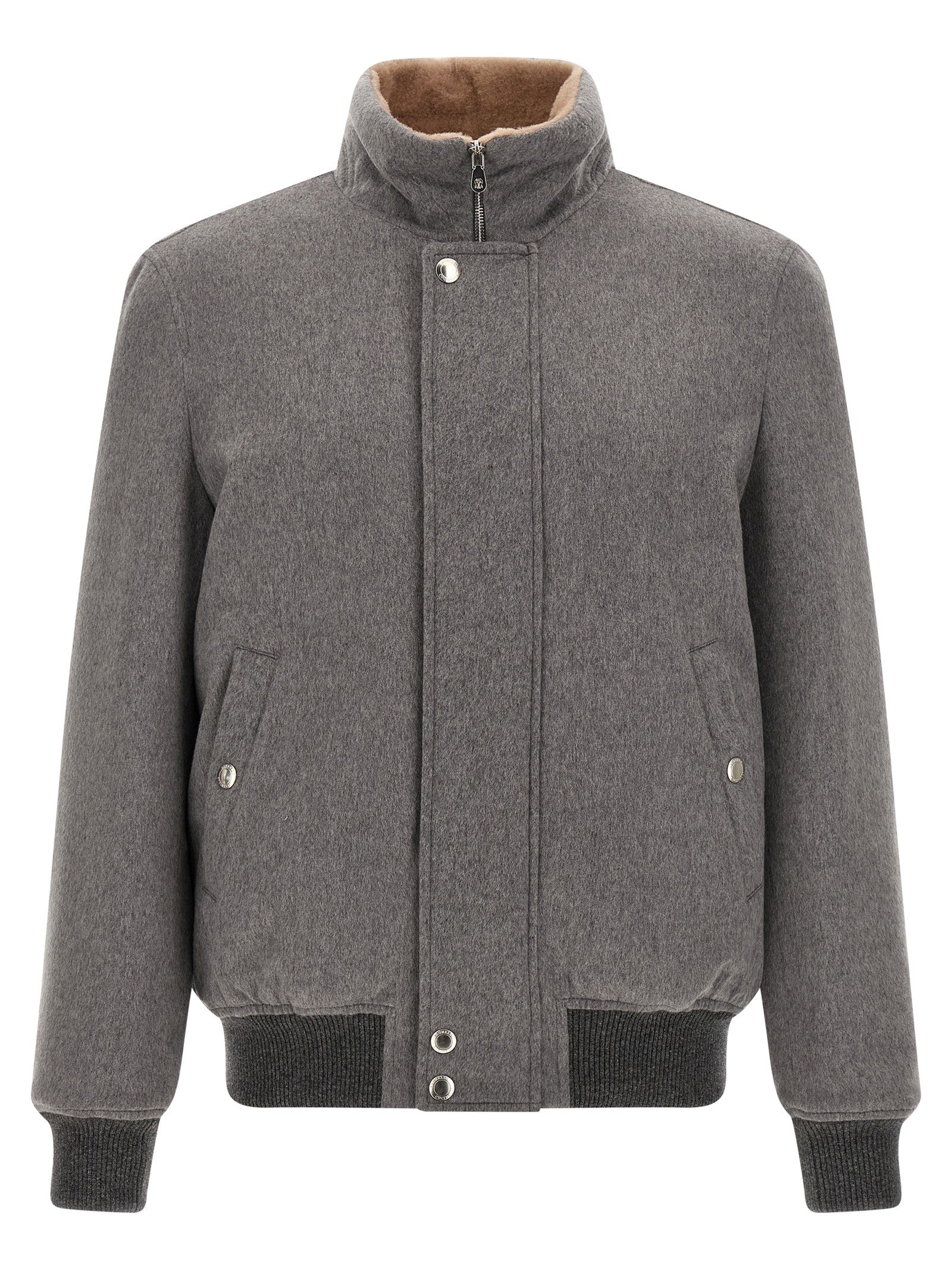 Cashmere and vicuna jacket