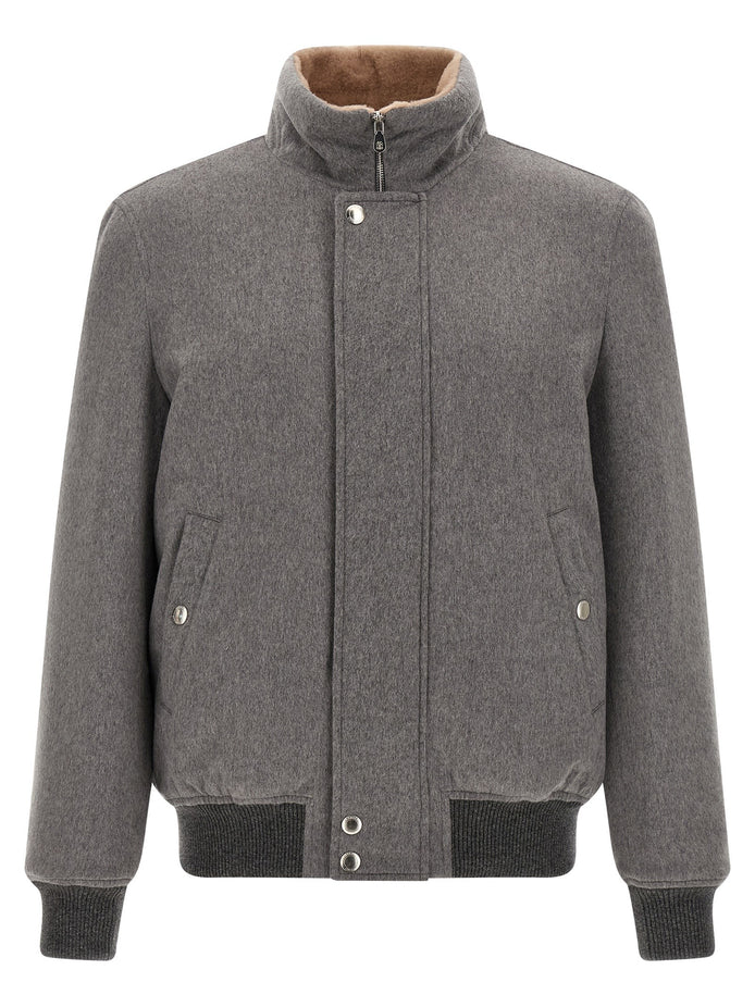 Cashmere and vicuna jacket