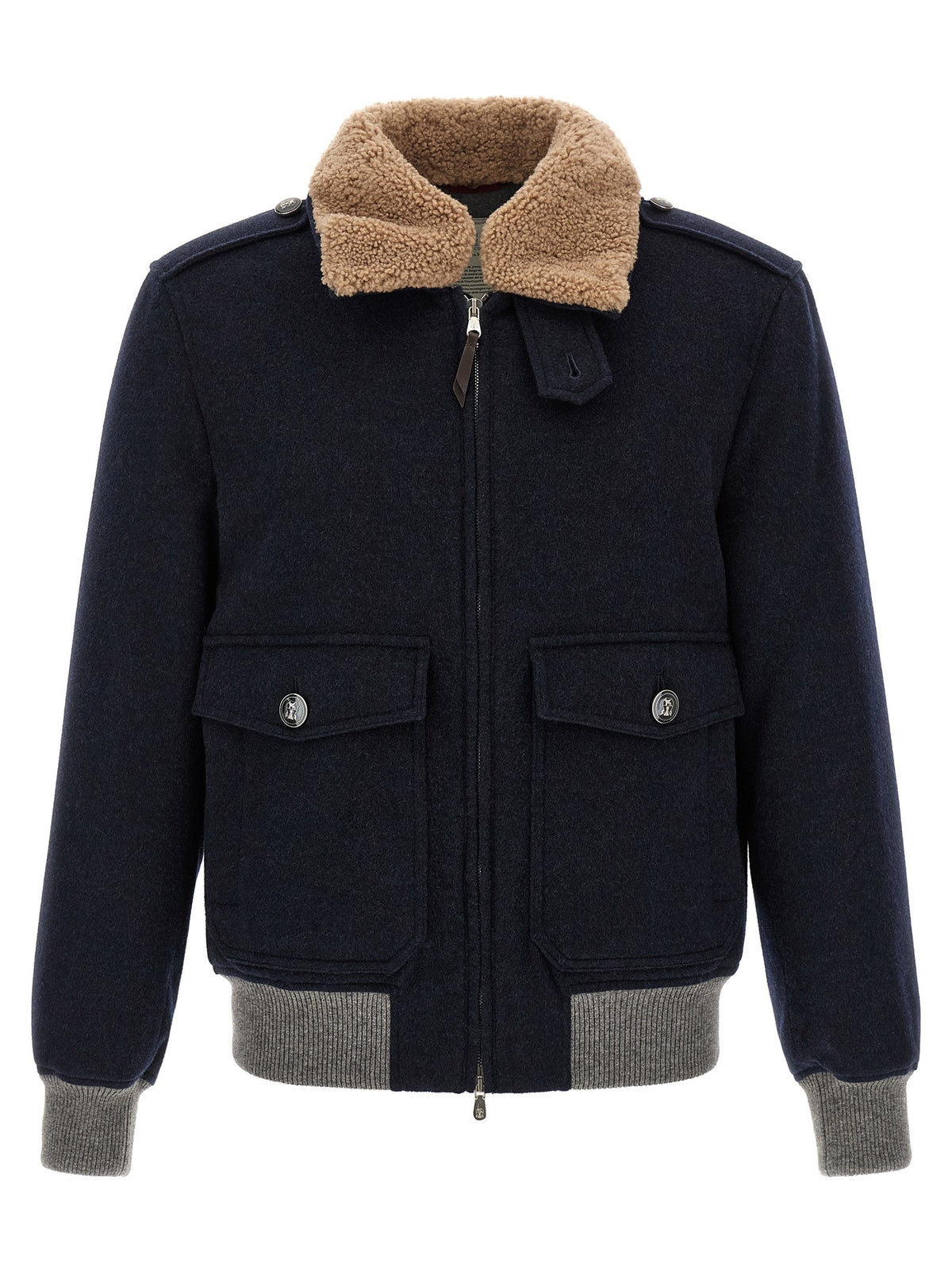 Cashmere bomber beaver