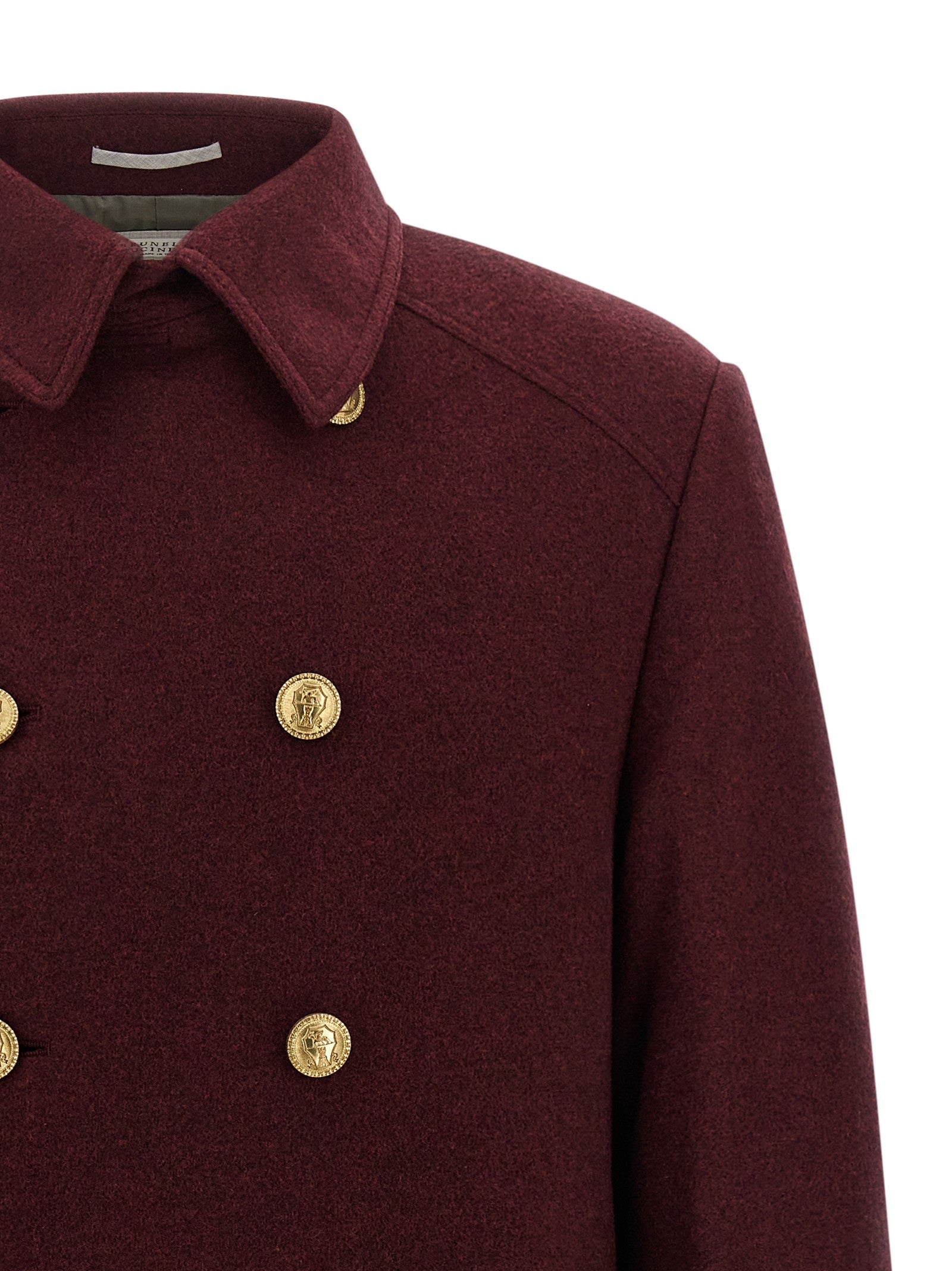 Cashmere double-breasted coat