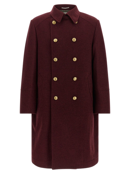 Cashmere double-breasted coat