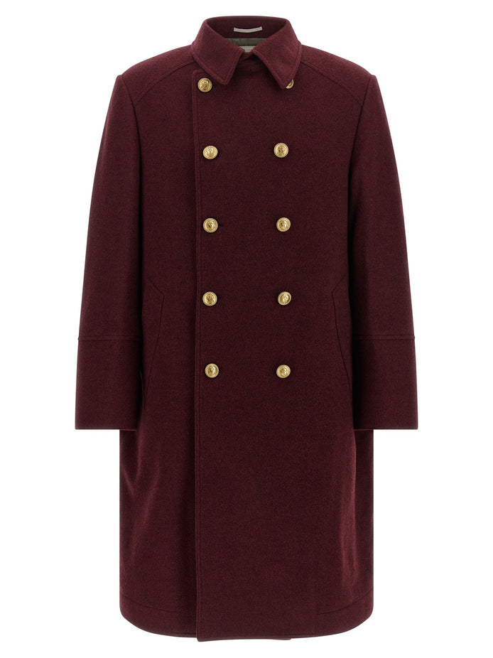 Cashmere double-breasted coat