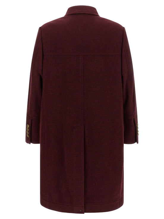 Cashmere double-breasted coat