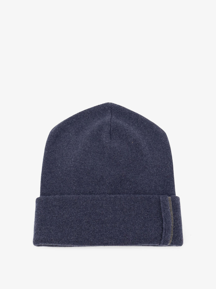 Cashmere hat with Monili detail