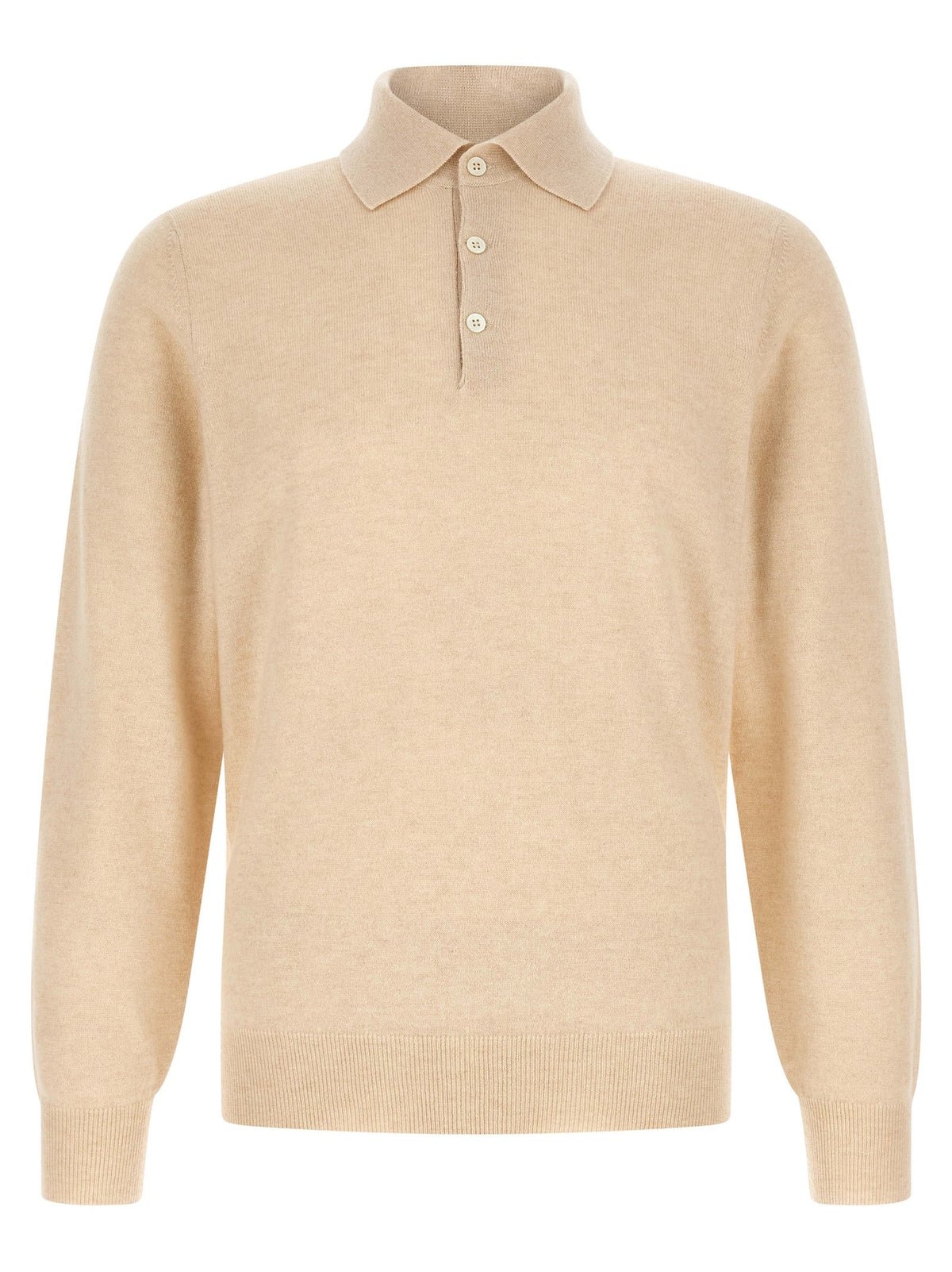 Cashmere knit polo shirt