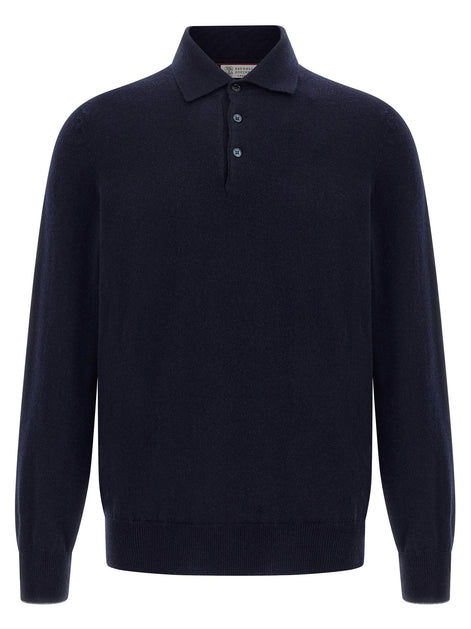Cashmere polo shirt