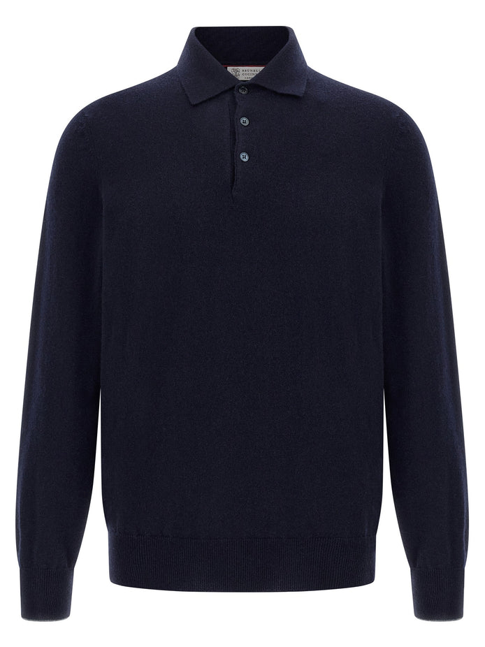Cashmere polo shirt